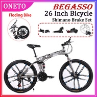 （Ready Stock）Begasso Shimano Folding bike 29/26 inch 21Speed Cross-country Mountain bike MTB bike Basikal dewasa lipat