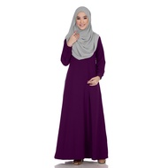 Jubah Wanita Muslimah Putih Umrah Murah Wanita Perempuan Plain Ironless Plus Size S to 6XL
