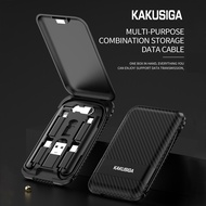 KAKUSIGA Multipurpose combination storage charging cable Type C to Type C Fast charge usb c to Micro / Type c to lightning / USB CToC adapter