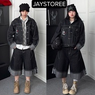 Jacket Jean IZZY Boxy Short orm Loose Unisex Men Women Jaystoree denim Jacket