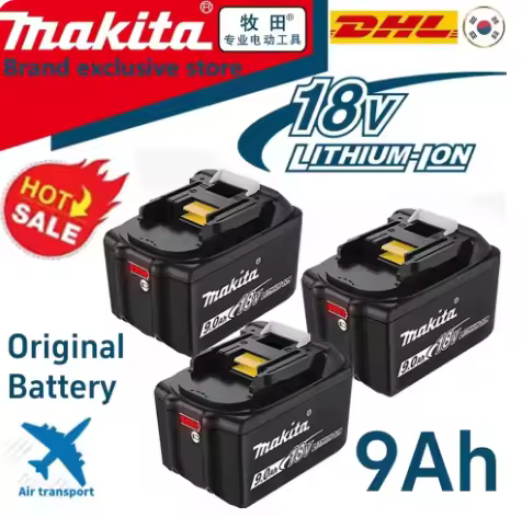 Makita-batería recargable BL1890, herramienta eléctrica de repuesto de 18V, 9,0 AH, para Makita DDF4