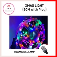 50M LED String Light / Lampu Raya / Christmas Light [ Ready Stock]