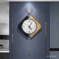 homeNordic Light Mewah Jam Dinding Tergantung Jam Hiasan Kreatif Ruang Tamu Rumah Suasana Fesyen Bisu Dinding Jam Jam Be