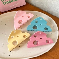 Kawaii Cheese Slice Hair Claw Clip Cute Pastel Colors 9cm