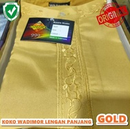 Baju Koko Pria Dewasa Wadimor 999 Gold Lengan Panjang Atasan Muslim Or