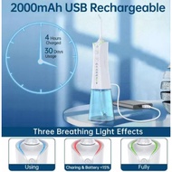 Rechargeable oral irrigator, portable water flosser for cleaning teeth