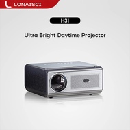 LONAISCI H31 Projector 4K 1080P Portable High Brightness Smart Projector with Autofocus Dual-Band Wi