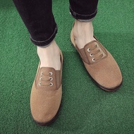 Casual Men's Shoes Men's Canvas Shoes Korean Shoes Men's Shoes Work Work Shoes Breathable Soft Sole