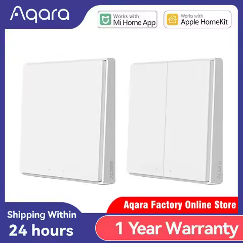 Aqara Wall Switch D1 Zigbee Smart Wireless Key Light Button Wifi Remote Control Aqara Switch Support