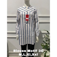 KEMEJA TUNIC SHIRT THREE COINS MOTIFWanita 3C/ 3COINS BRANDER MATAHARI VBR775/