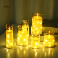 Led Flameless Candles Dreamy Led Candles 3pcs Flickering Flameless Candles Battery Operated Starligh