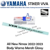Stiker VVA All New N Max Nmax 2022 2023 Merah Glossy Original Asli Yamaha Cabang Setia Motor Baru Surabaya