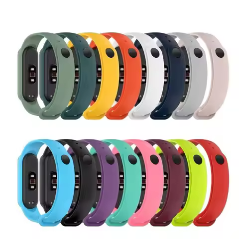 NEW Suitable For Xiaomi Mi Band Mi3 Mi4 Mi5 Mi6 Mi7 Mi8 Colorful Silicone Replacement Strap M3 M4 M5