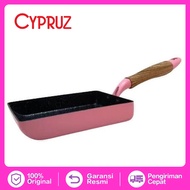 CYPRUZ Marble Tamagoyaki Pan 13X18cm PINK Color Series Cyprus FP-0733