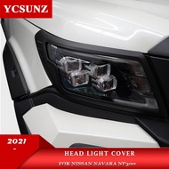 ABS Head Light Cover For Nissan Navara Np300 2021 2022 2023 Front Lamp Hood For Nissan Navara Fronti