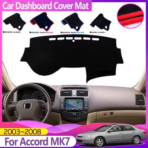 Car Dashboard Cover For Honda Accord MK7 2003~2008 Acura TSX Gen Euro R Dash Mat Sunshade Dashmat Av