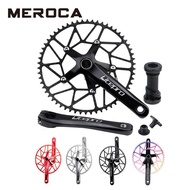 MEROCA Folding Bike Bmx 170mm Crank 130Bcd Chainring 46 48 50 52 56 58T Litepro Hollow Crankset With Bottom Bracket
