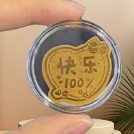 Feng Shui Good Luck Sticker Gold Phone Sticker 2mg Pure Gold 999 Mobile Phone Gold Sticker Princess 