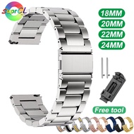 Smart Watch Strap 18mm 20mm 22mm 24mm,watch band fitbit strap/stainless watch Metal Straps for Mens 