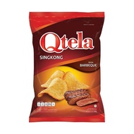 Camilan Makanan Ringan Qtela Keripik Singkong / Cassava Chips BBQ Balado Original 60 Gram Tempe Caba