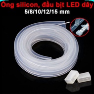 Waterproof 5050 LED coated silicone tube, 5050 2835 LED coated silicone tube cap