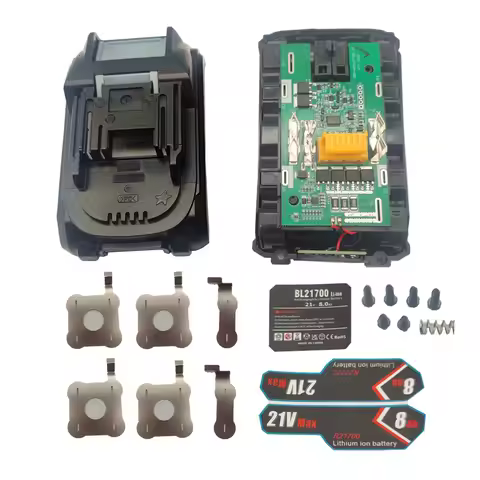 5S2P 10x21700 Holder Li-ion Battery Case Bms Charging Protection Circuit Board Shell Box For makita 