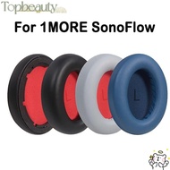 TOPBEAUTY 1Pair Ear Pads, Soft Foam Sponge Ear Cushion, Repair Parts Replacement Protein Leather Ear