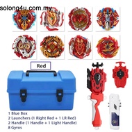 Beyblade Burst Toy Set With Light Handle Launcher Beybalde Kid's Beyblade Toys Boy Gifts Blue Box