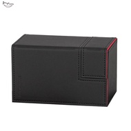 TCG Card Box 100+ Capacity with  Card/Dice Trays- Top Side-Loading Deck Case for Game Cards