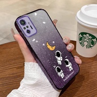 Casing REDMI NOTE 10 4G XIAOMI REDMI NOTE 10S REDMI NOTE 10 PRO 4G phone case Softcase Silicone shockproof Cover new design Sparkling Cartoon Astronaut SFSYHY01