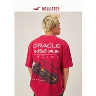 Hollister new F1 racing print men's street fashion youth sports 100% cotton top t-shirt 0514