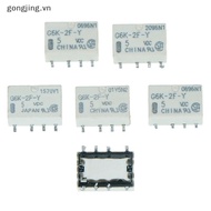 gongjing 5pcs dc 5v smd g6k-2f-y signal relay 8pin for omron relay  VN