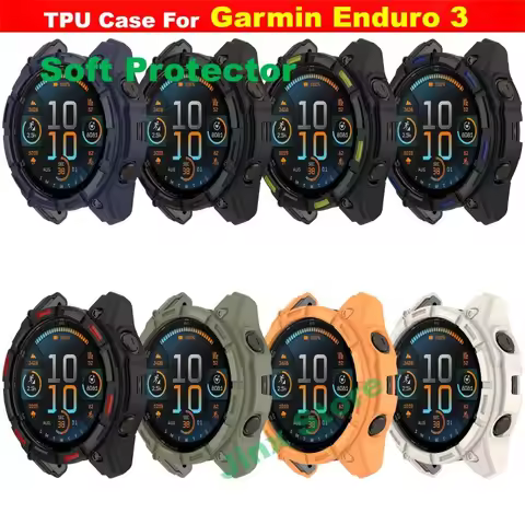 TPU Case For Garmin Enduro 3 Protector Samrt Watch Strap Shell Enduro3 Cover Bumper Silicone Skin Ac