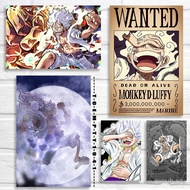 Anime Luffy Gear 5 Character Poster Canvas Print Anime Character Luffy New Image Gear 5 Prints Wall 