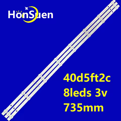 735mm LED strip For DLED39.5MXY 3X8 0004 M2-395 40d5ft2c K40DLM7F k40dlm8fs DEXP F40D7100M F40F7000M