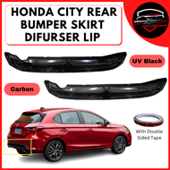 Honda City 2022 GN2 Rs Hatchback Bodykit Belakang Bumper Skirt Penyebar Difurser Bibir