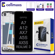For OPPO A5S A7 A12 AX7 AX5S REALME 3 LCD Touch Screen Replacement With Frame