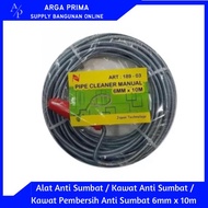 Alat Anti Sumbat / Anti Sumbat / Kawat Pembersih Anti Sumbat 6mm x 10m