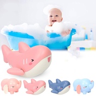 Baby Bath Clockwork Toy Swimming Toy Cute Shark/Elephant Shape Bathing Shower Attention Toy N2Y4