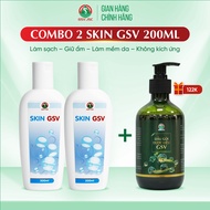 Combo of 2 Skin GSV Facial Cleanser 200ml Moisturizing - Gentle Cleansing - Safe for All Skin Types