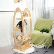 Cat Playground, Cat Tree, Cat Tower, Cat Shelf, Cat Furniture, Rubberwood