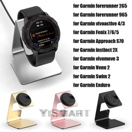 Metal Charger Stand for Garmin Fenix 7 6 5 Charging Cradle Stand Dock Holder for Garmin Forerunner 9