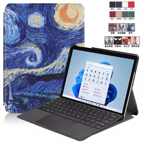 Case for Microsoft Surface Go 4 3 2 GO4 GO3 GO2 10.5inch 10.5" Stand PU Leather Voltage Front Suppor