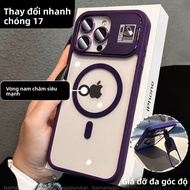DAIMANG | Ốp Lưng Điện Thoại Gập Đựng Từ Tính Chống Sốc Toàn Diện và Bảo Vệ Ống Kính cho iPhone 14 P