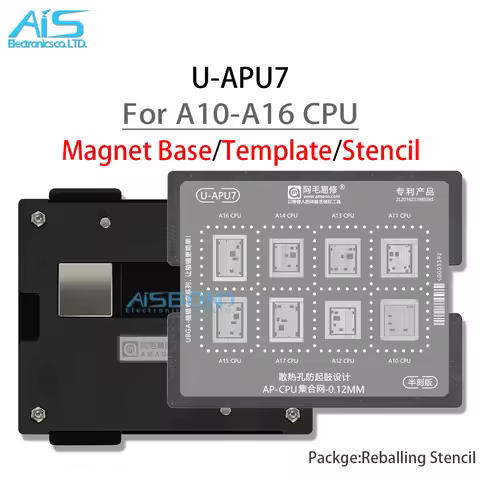 Reballing Stencil Magnet Base Template Station For iPhone 14 Plus 13 12 11 Pro X XS Max XR 8 7 A10 A