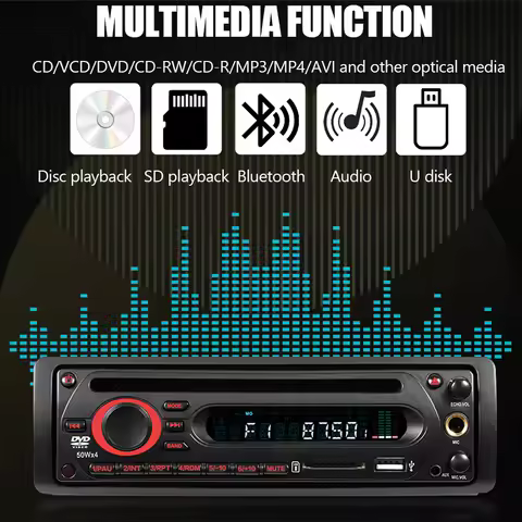 Electronic earthquake-resistant Bluetooth connection of vehicle CDDVDMP3 central control player equi