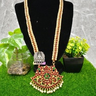 Brananatyanam Long Necklace Kemp Jewel Set // Indian Classic Dancers Jewellery