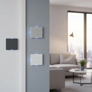 GIRIER WiFi ,,,1-4 , Alexa  Hey Google,  GIRIER Suis Pintar WiFi untuk Dinding, Memerlukan Wayar Neu