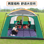 Cross-Border Camping Supplies Portable Tent Outdoor 3-4 People Camping Canopy Two Rooms One Room Bre