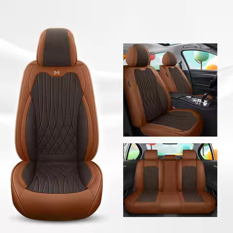 Universal Nappa Leather Waterproof Car Seat Cover For land cruiser 80 ford focus mk4 prius 30 golf 7